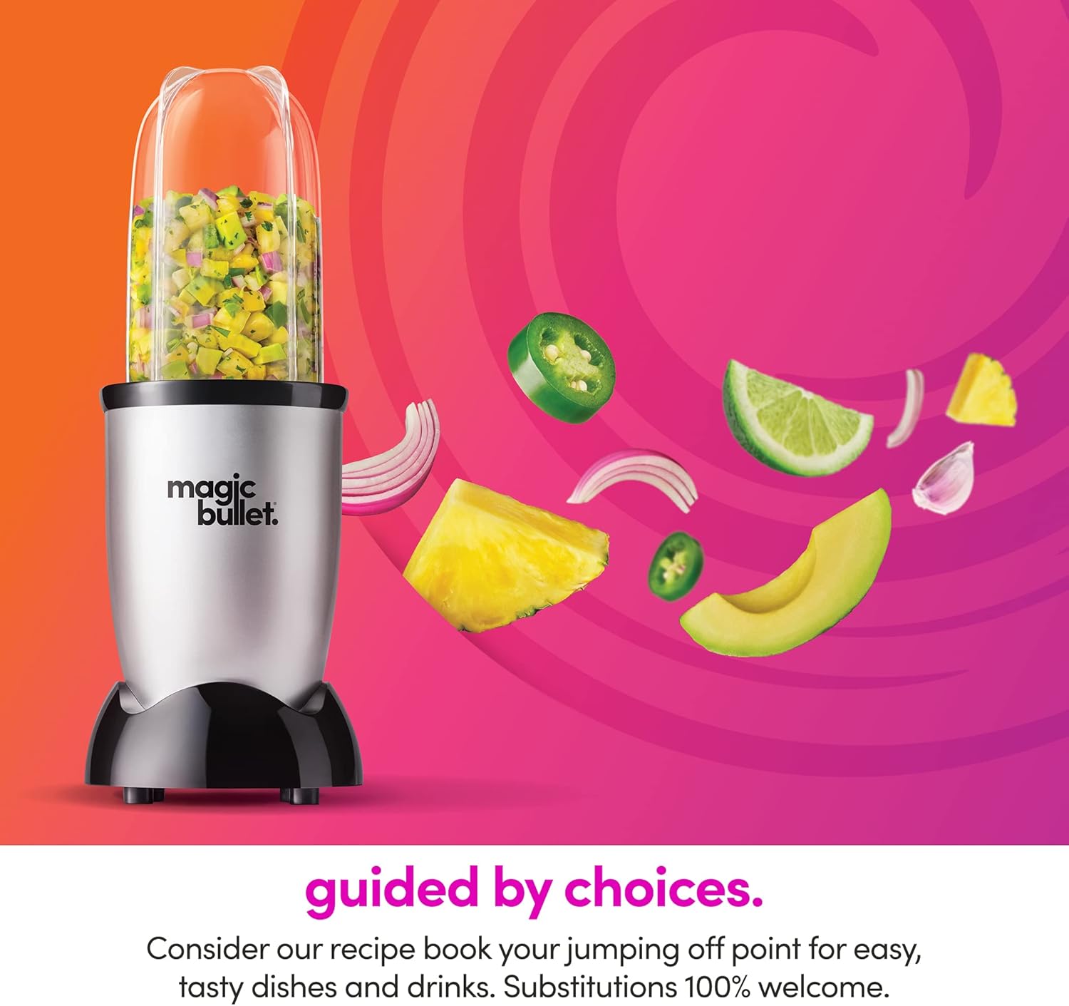 Compact Personal Blender – 11-Piece Set | Powerful Mini Blender for Shakes, Smoothies & Juices | Stainless Steel Blades | Space-Saving Design – Silver