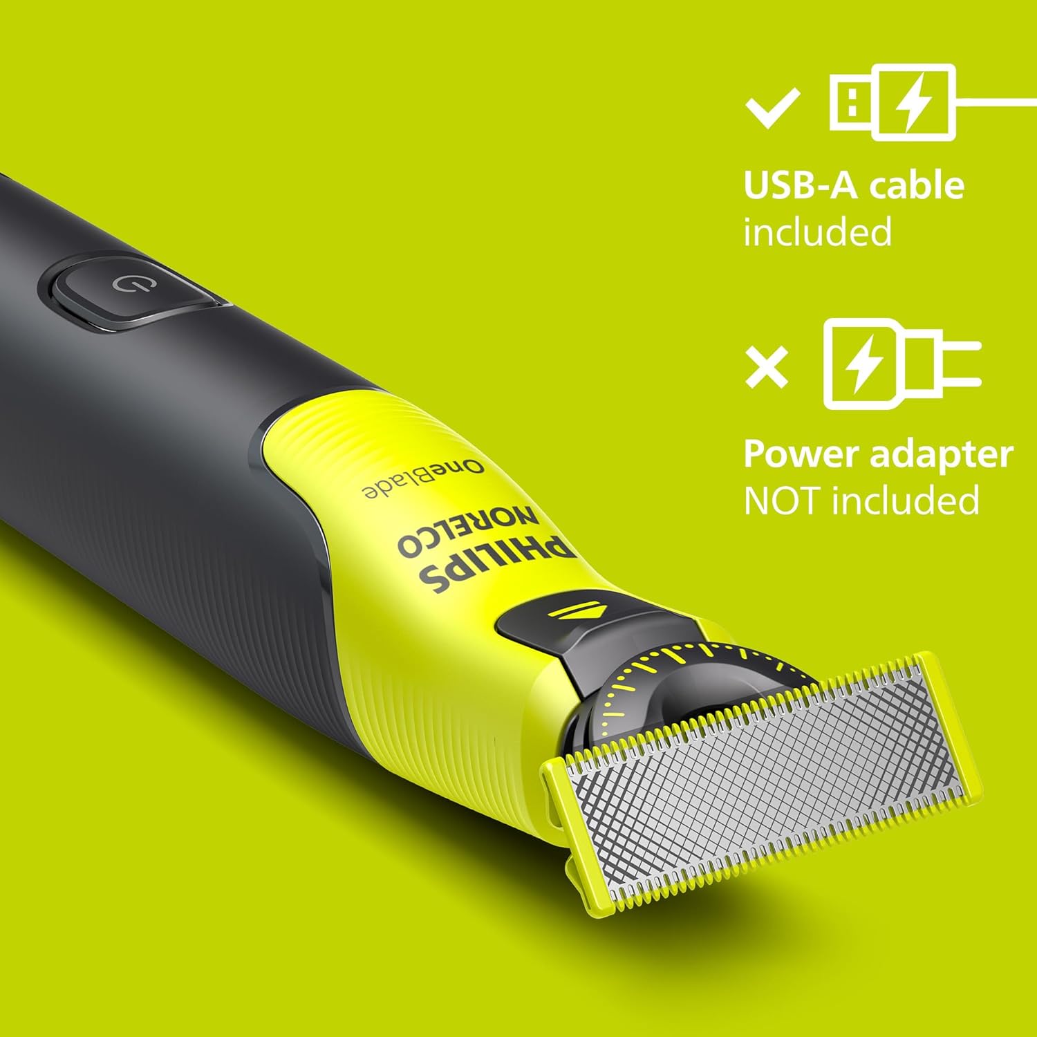 Oneblade 360 with Connectivity Hybrid Face, Electric Beard Trimmer and Shaver, with 360 Blade Technology, 1X360 Blade for Face, 5In1 Adjustable Comb, Model QP4530/90